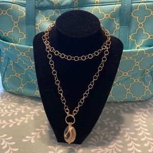 Stella & Dot Vintage Gold Snake Necklace